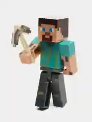 Бирюзовый фигурки Майнкрафт / Minecraft / Коллекционная игрушка / Стив / Компьютерная игра /3 в 1