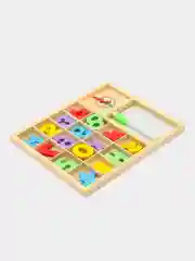 Деревянная игрушка цифры счет,обучающая часы