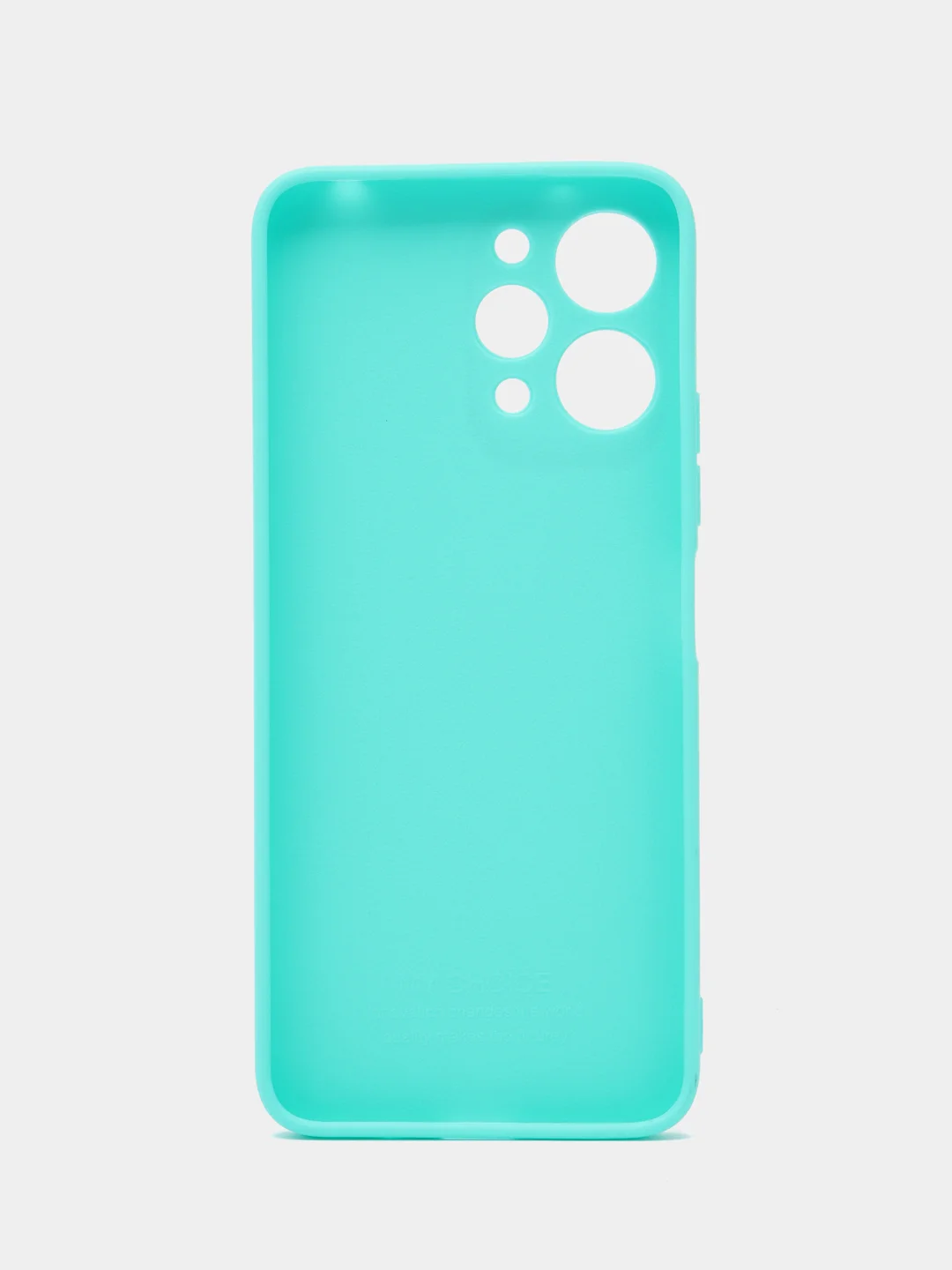 Бирюзовый чехол для Xiaomi Redmi 12 (Сяоми Редми 12), силиконовый, цветной, матовый