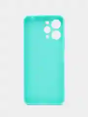 Бирюзовый чехол для Xiaomi Redmi 12 (Сяоми Редми 12), силиконовый, цветной, матовый