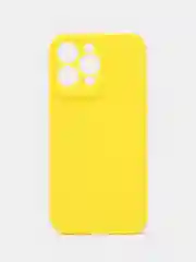 Желтый чехол для iPhone 14 Pro Max / Айфон 14 Про Макс, силиконовый, цветной, матовый