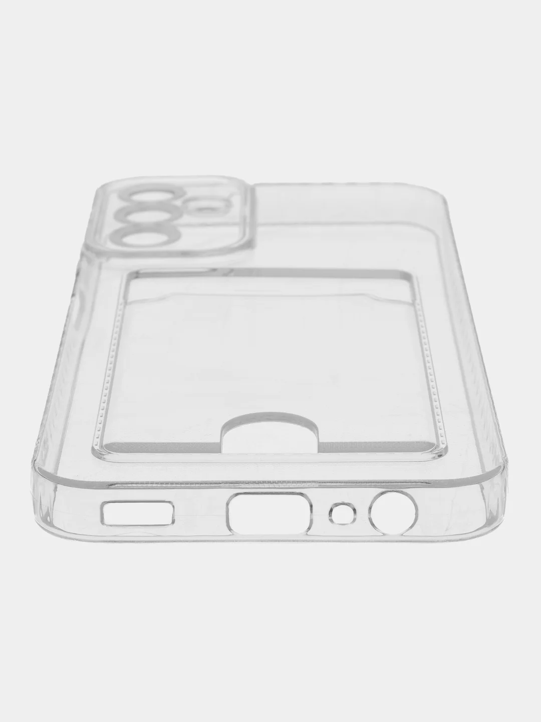 Марсала чехол для Samsung Galaxy A15 / Самсунг Галакси А15, прозрачный с карманом для карты