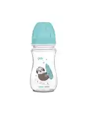 Голубой canpol Babies Exotic Animals Бутылочка для кормления c широким горлом, 240 мл