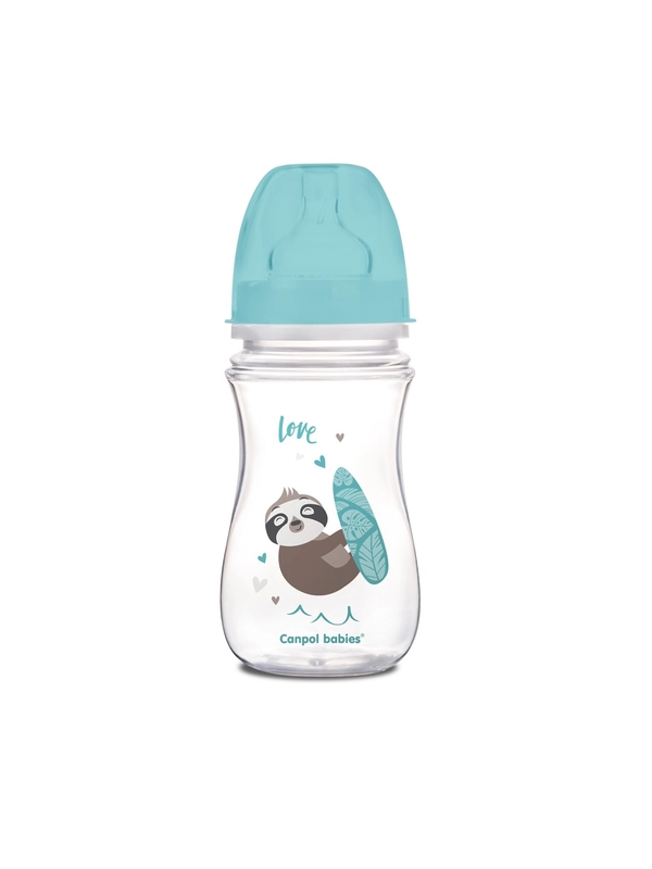 CANPOL Babies Exotic Animals Бутылочка для кормления c широким горлом, 240 мл