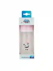 Розовый canpol Babies Exotic Animals Бутылочка для кормления c широким горлом, 240 мл