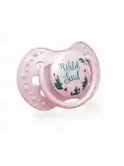 Розовый lovi Wild Soul Пустышка силиконовая динамическая 0-3 месяцев, 2 штуки