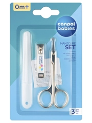 CANPOL babies Маникюрный набор (ножницы+щипчики+пилочка), 0+