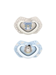 CANPOL Babies Bonjour Paris Пустышка силиконовая симметричная 0-6 месяцев, 2 штуки