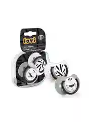 LOVI Salt&Pepper Пустышка силиконовая динамическая 6-18 мес 2шт