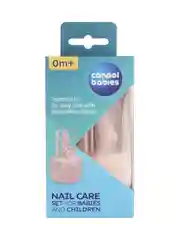 Розовый canpol babies Маникюрный набор для малышей