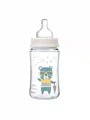Голубой canpol Babies Bonjour Paris Бутылочка для кормления c широким горлом, 240 мл