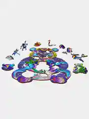 Деревянный фигурный пазл Active Puzzles "Небесная панда", 26 х 32 см, 226 деталей