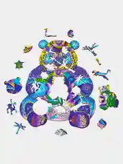 Деревянный фигурный пазл Active Puzzles "Небесная панда", 26 х 32 см, 226 деталей