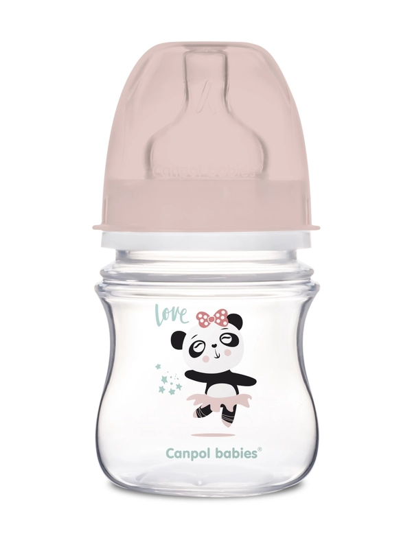 CANPOL Babies Exotic Animals Бутылочка для кормления c широким горлом 0+, 120 мл