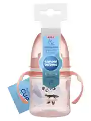 Розовый canpol Babies Exotic Animals Поильник с носиком обучающий 120 мл, 6+ месяцев