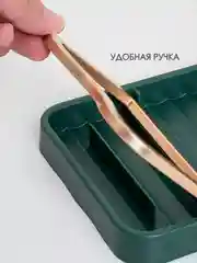 Тёмно-зелёный подставка для крышки и ложки при готовке/ держатель для ложки и крышки для кухни