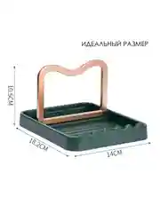 Тёмно-зелёный подставка для крышки и ложки при готовке/ держатель для ложки и крышки для кухни
