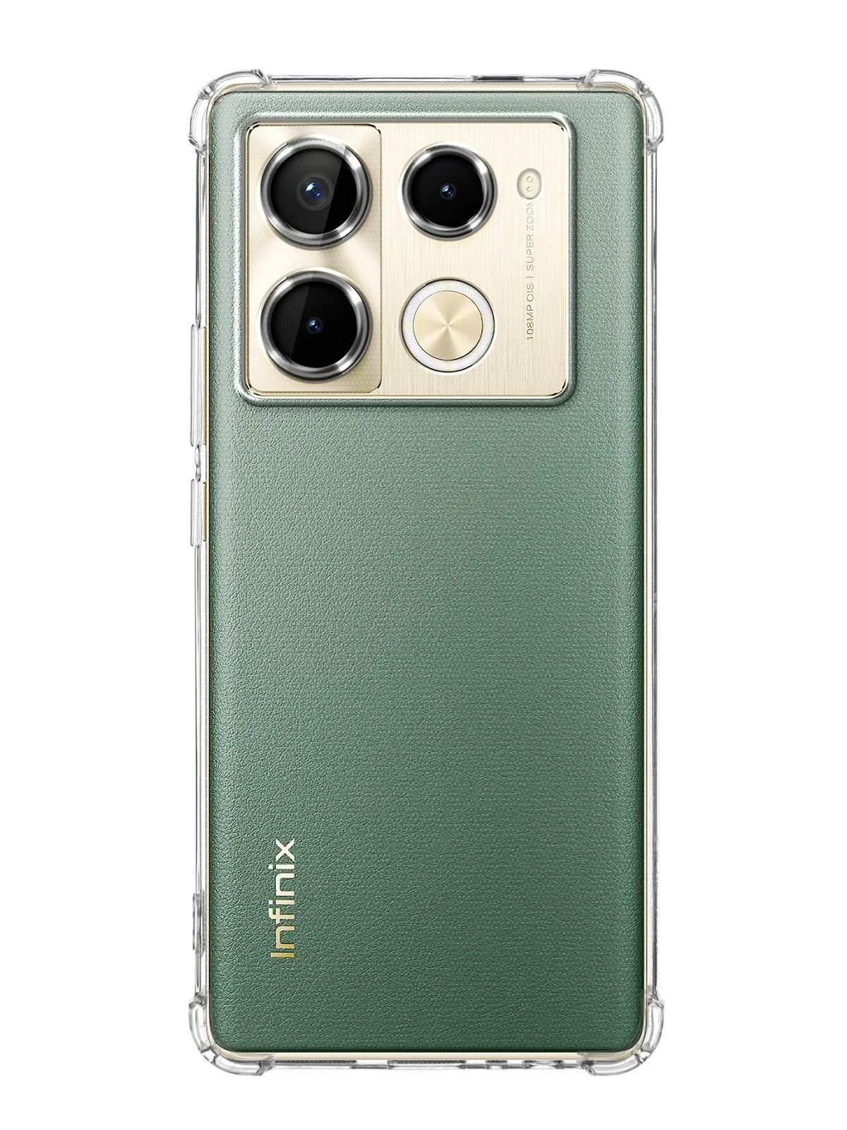 Прозрачный чехол для Infinix Note 40 / 40 Pro противоударный BROSCORP с защитой камер, усиленные углы