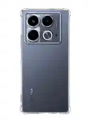 Прозрачный чехол для Infinix Note 40 / 40 Pro противоударный BROSCORP с защитой камер, усиленные углы
