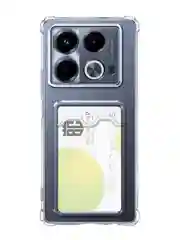 Молочный чехол для Infinix Note 40 / 40 Pro противоударный BROSCORP с защитой камер, усиленные углы