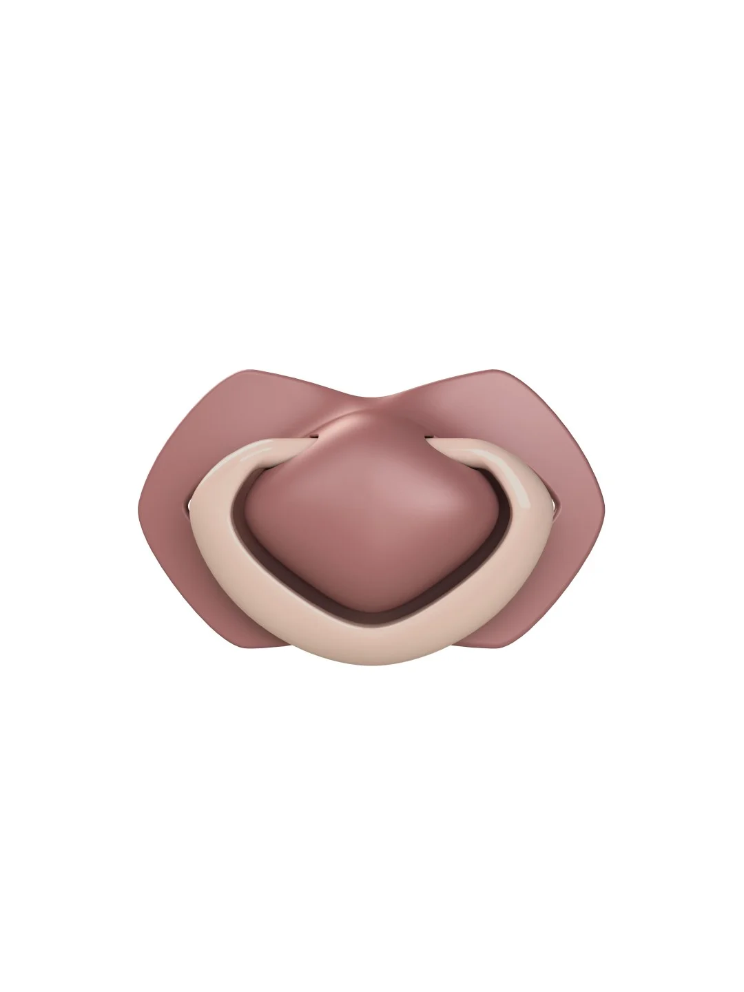 Розовый canpol babies Pure Love Пустышка силиконовая симметричная 18+ месяцев, 2 штуки