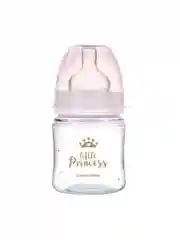 Розовый canpol Babies Royal Baby Бутылочка для кормления c широким горлом, 120 мл