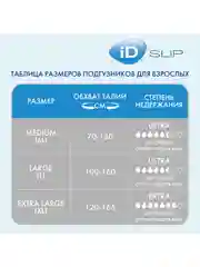 ID Подгузники для взрослых Slip Basic XL 30шт 2800мл