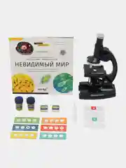 Микроскоп Levenhuk Discovery Centi 01 с книгой, для детей с 5 лет, увеличение до 300 крат