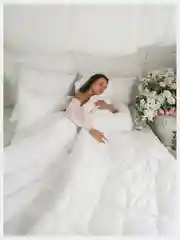 Белый одеяло, 1,5 спальное / 2 спальное / Евро, облегченное, с наполнителем бамбуковое волокно