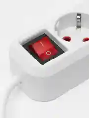 Белый сетевой фильтр удлинитель электрический, пилот 3м,5м,8м на 3 розетки