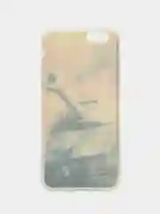Красный чехол Apple iPhone 6 / 6s силиконовый с принтом