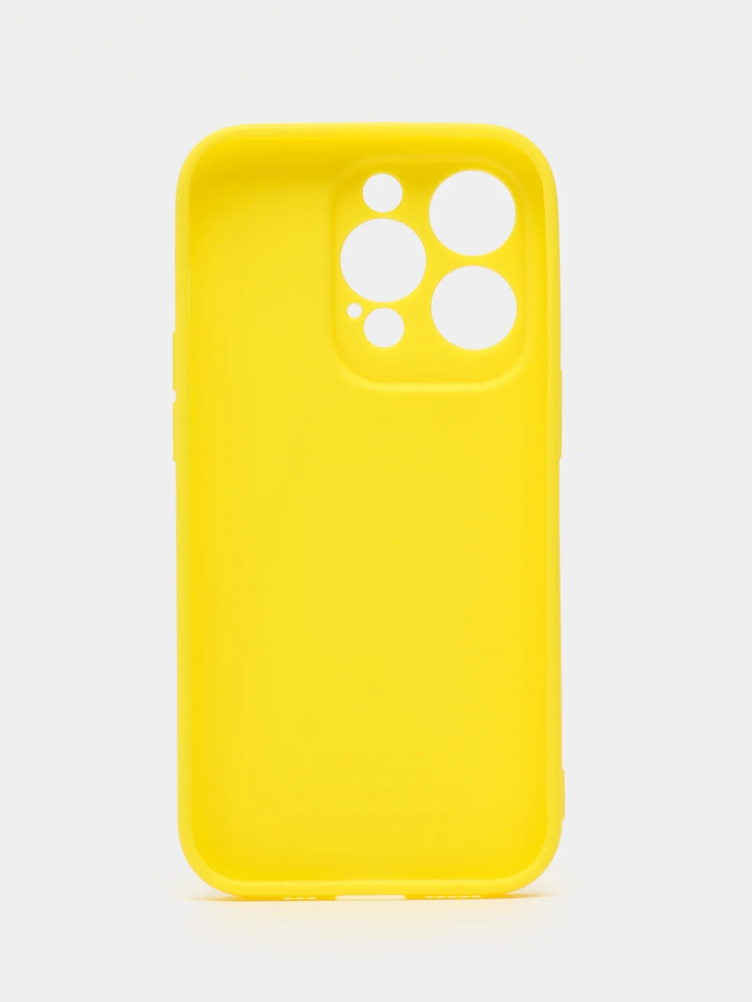Желтый чехол для iPhone 14 Pro / Айфон 14 Про, силиконовый, цветной, матовый