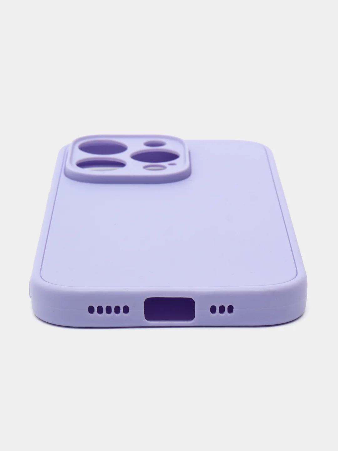 Лавандовый чехол для iPhone 14 Pro / Айфон 14 Про, силиконовый, цветной, матовый