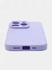 Лавандовый чехол для iPhone 14 Pro / Айфон 14 Про, силиконовый, цветной, матовый