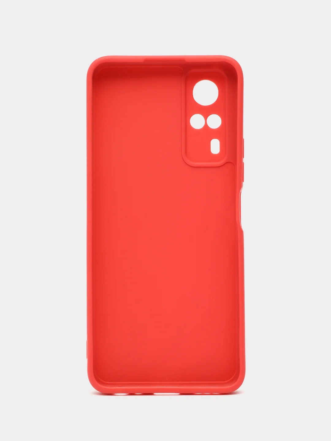 Красный чехол для Vivo Y31 2021 / Vivo Y51 2020 / Y53S 4G / Y33 4G, силиконовый, цветной, матовый