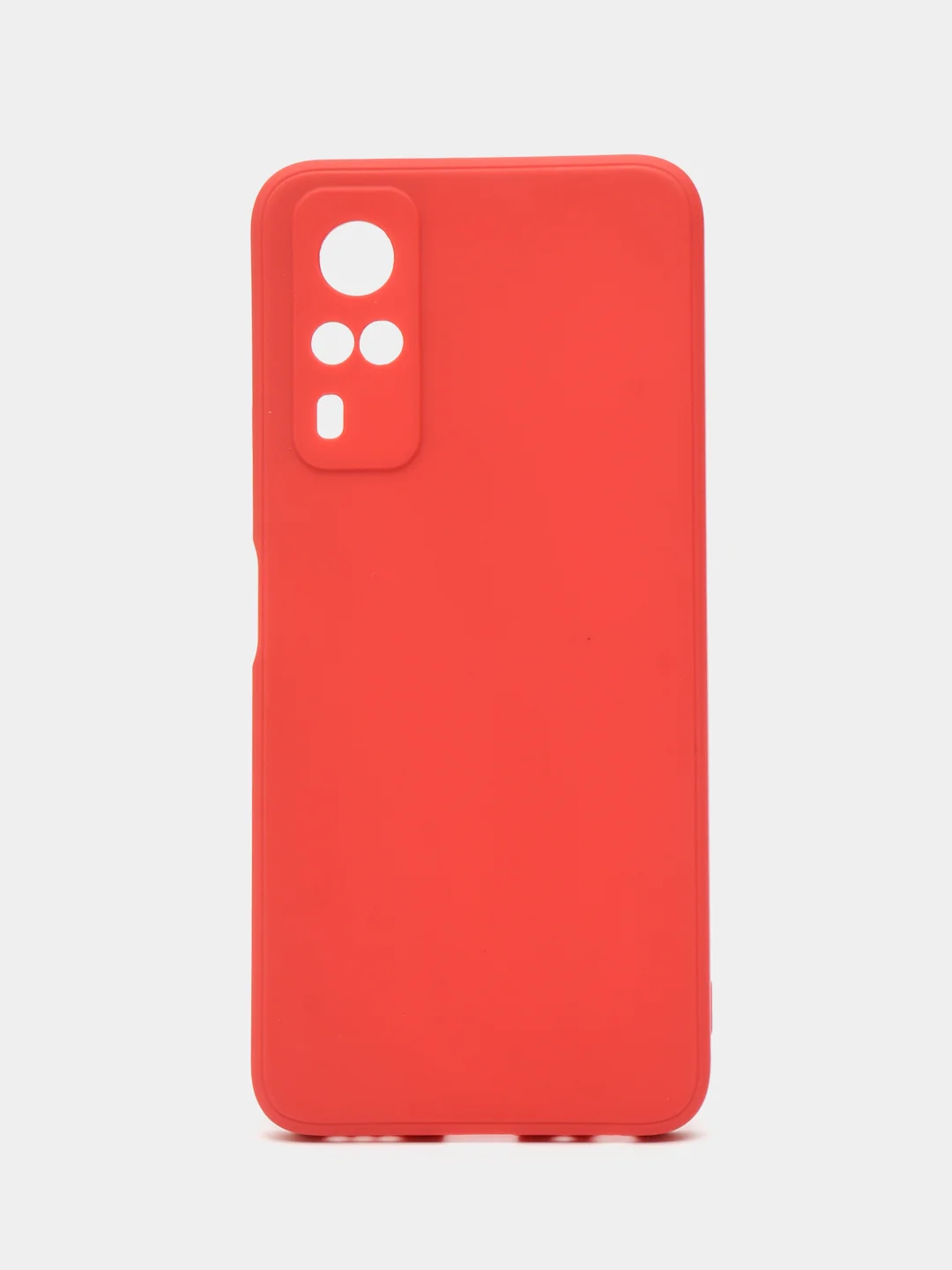Красный чехол для Vivo Y31 2021 / Vivo Y51 2020 / Y53S 4G / Y33 4G, силиконовый, цветной, матовый