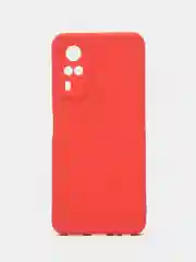 Красный чехол для Vivo Y31 2021 / Vivo Y51 2020 / Y53S 4G / Y33 4G, силиконовый, цветной, матовый