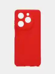 Красный чехол Infinix Hot 40i, Smart 8, Spark 20, Инфиникс Хот 40ай силиконовый, цветной, матовый