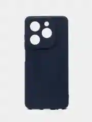 Синий чехол Infinix Hot 40i, Smart 8, Spark 20, Инфиникс Хот 40ай силиконовый, цветной, матовый