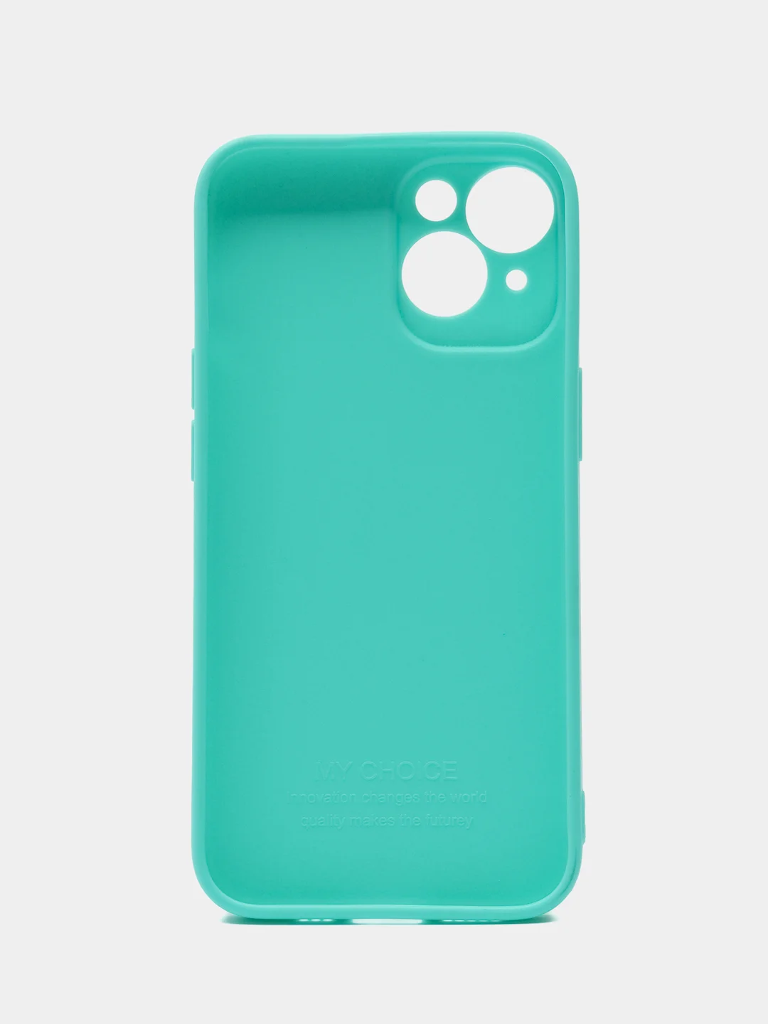 Бирюзовый чехол для iPhone 14 / Айфон 14, силиконовый, цветной, матовый