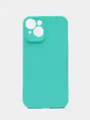 Бирюзовый чехол для iPhone 14 / Айфон 14, силиконовый, цветной, матовый