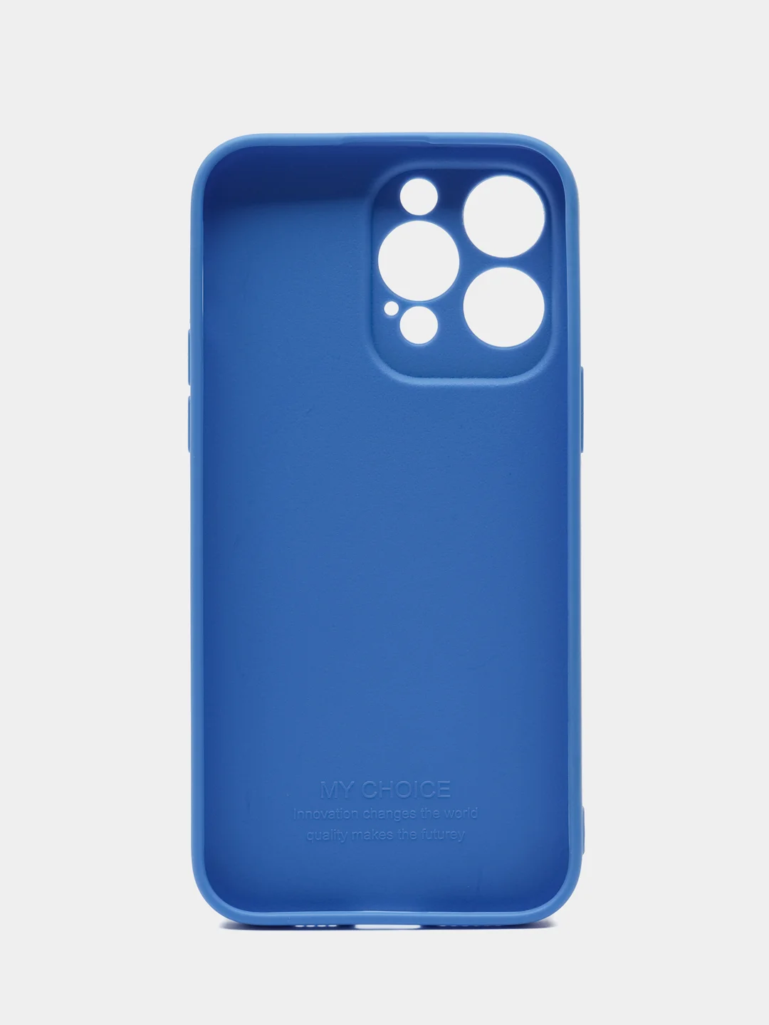 Синий чехол для iPhone 14 Pro Max / Айфон 14 Про Макс, силиконовый, цветной, матовый