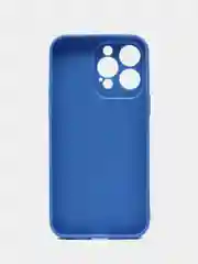 Синий чехол для iPhone 14 Pro Max / Айфон 14 Про Макс, силиконовый, цветной, матовый