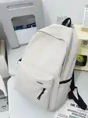 Белый рюкзак женский, портфель мужской, школьный