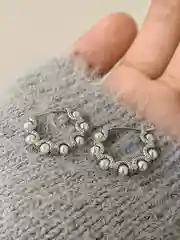 Молочный серьги винтажные с жемчугом Old money, бижутерия, классические