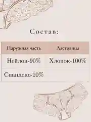 Фиолетовый трусы-стринги женские, кружевные