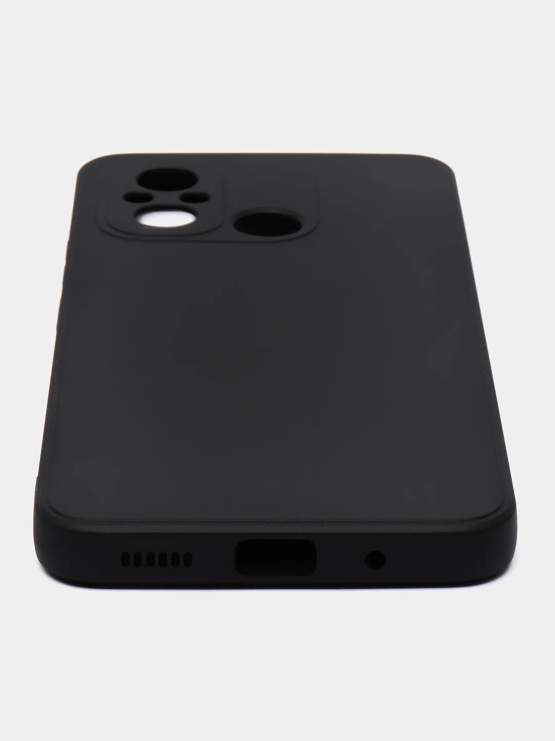 Черный чехол Xiaomi Redmi 12C силиконовый