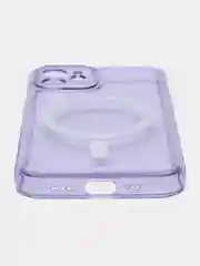 Фиолетовый чехол Premium MagSafe на iPhone 11, 12, 13, 14 Pro Max, айфон,магсейф,про макс,силиконовый