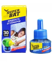 Жидкость от комаров без запаха 30 мл 30 ночей Super Bat