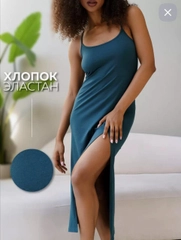 Платье женское летнее, хлопок, повседневное, вечернее, с высоким вырезом